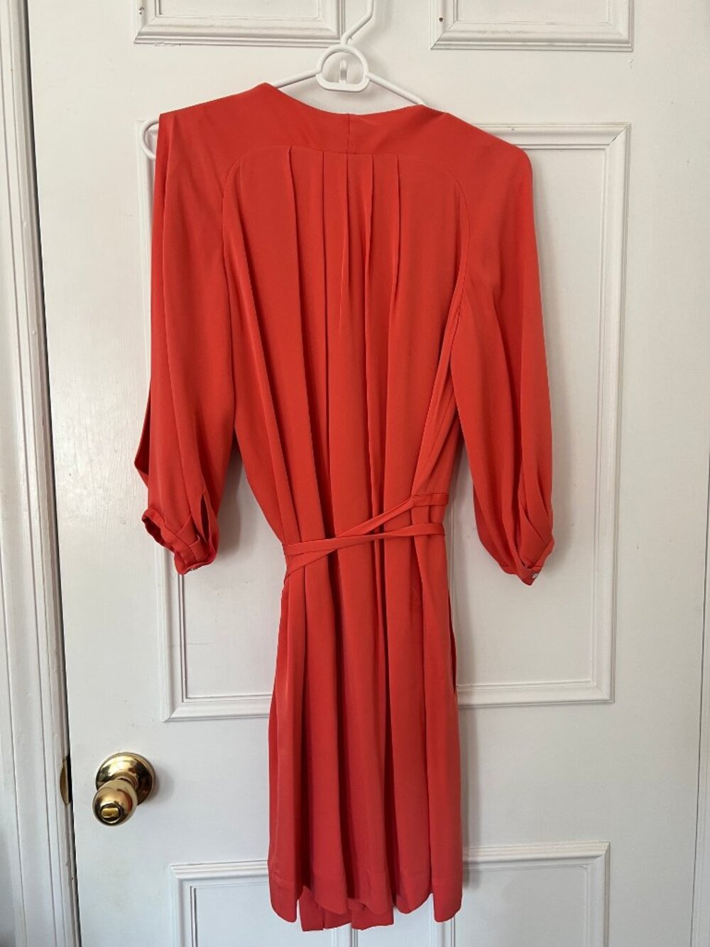 Dvf Silk Pink Wrap Dress With Pockets - image 3